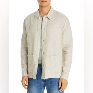 Vince Men's Hemp Overshirt Shirt Jacket